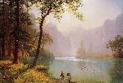 Albert Bierstadt The Kern River Valley, a montane canyon in the Sierra Nevada, California oil painting artist